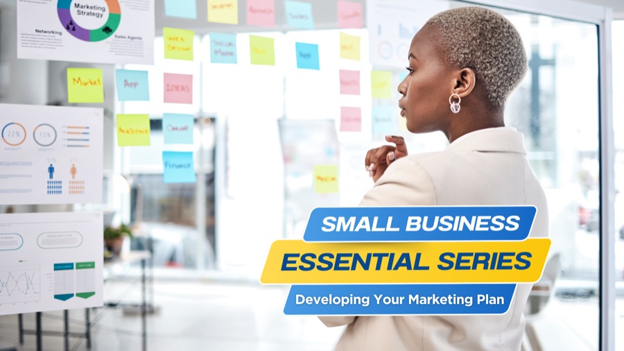 SCORE marketing-plan workshop artwork